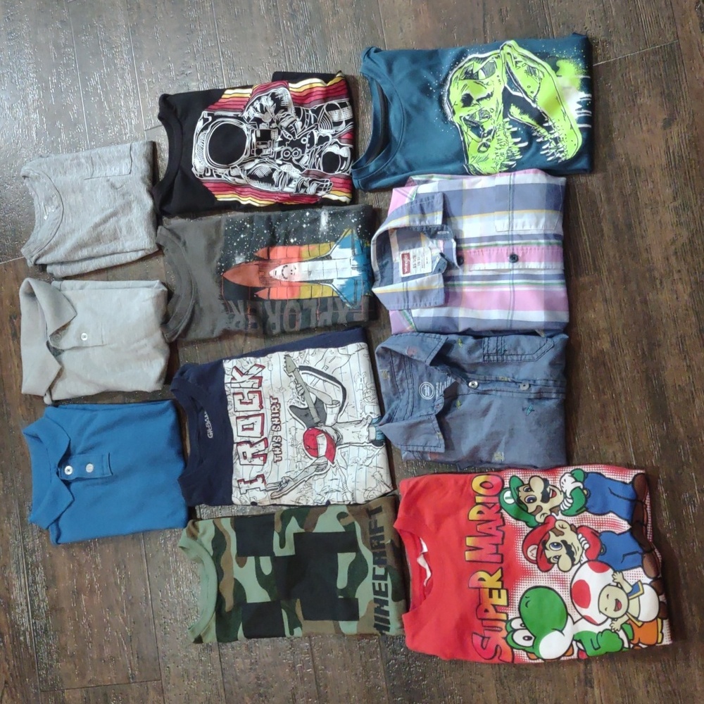 (lot of 11) size 4/5 short sleeve boys shirts